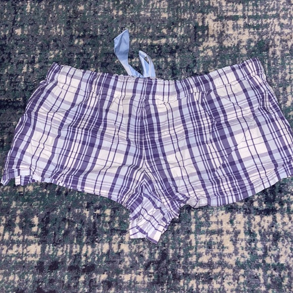 Faded Glory pajama shorts with adjustable tie and buttons size M. - Picture 2 of 4